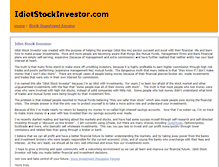 Tablet Screenshot of idiotstockinvestor.com